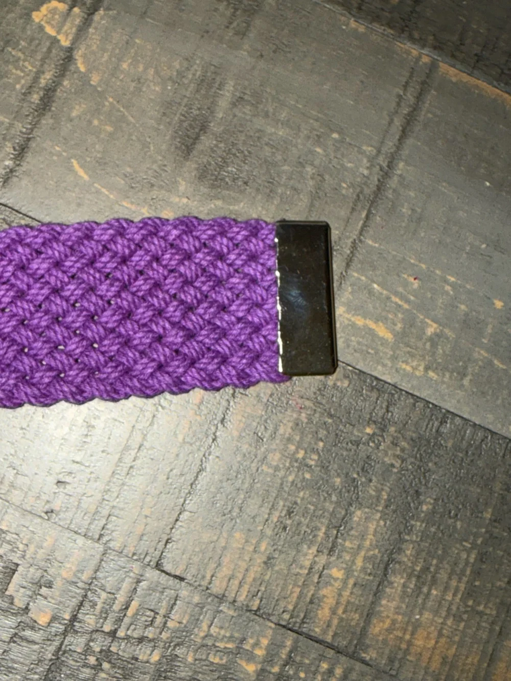 Women's 69 inch Handwoven Purple Woven Belt‎ Y2K